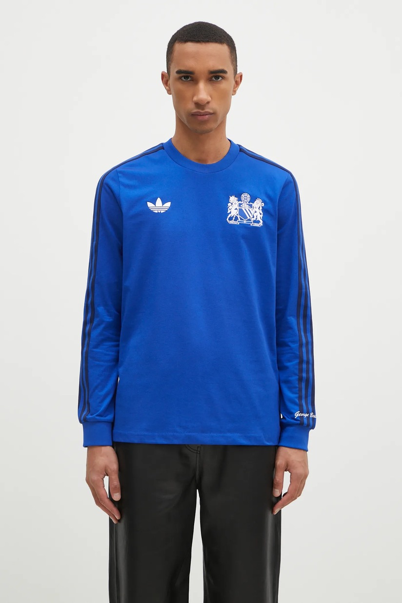 Лонгслив adidas Manchester United GB Jsyls мужской с аппликацией Лонгслив adidas Manchester United GB Jsyls мужской с аппликацией