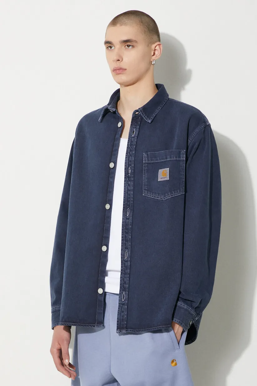 Carhartt wip denim shirt best sale