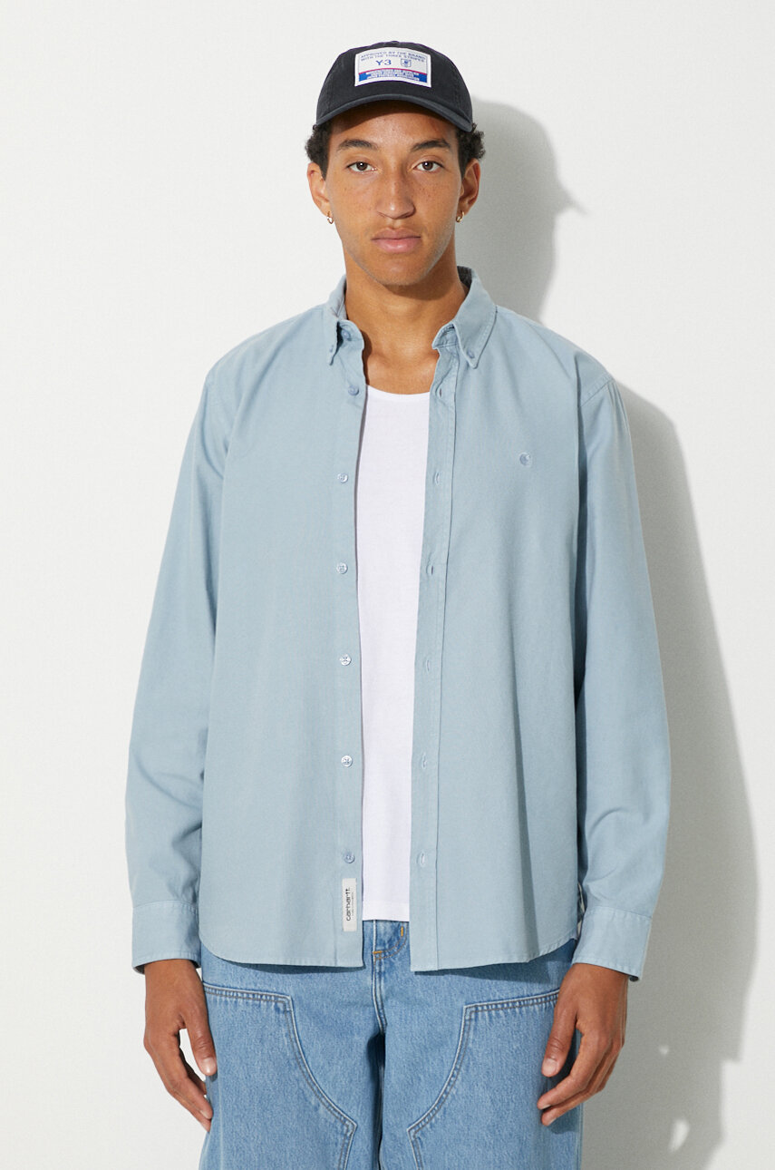 Carhartt WIP camicia di jeans Weldon Shirt uomo PRM IT