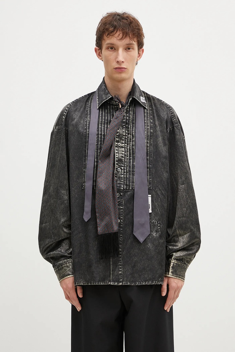 Maison MIHARA YASUHIRO shirt Bleached Longsleeve Satin