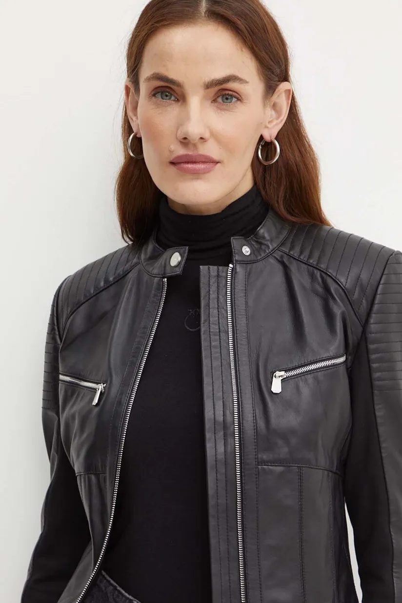 Giacca di pelle pinko deals