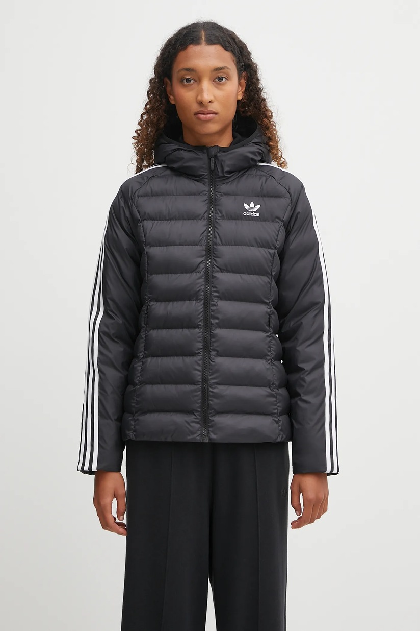 adidas Originals jacket Woven Tracktop women's black color JD5331