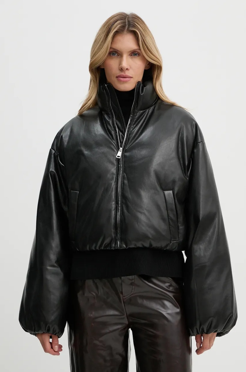 Nanushka jacket JEMMA women's black color NW24FWOW38170 at PRM US