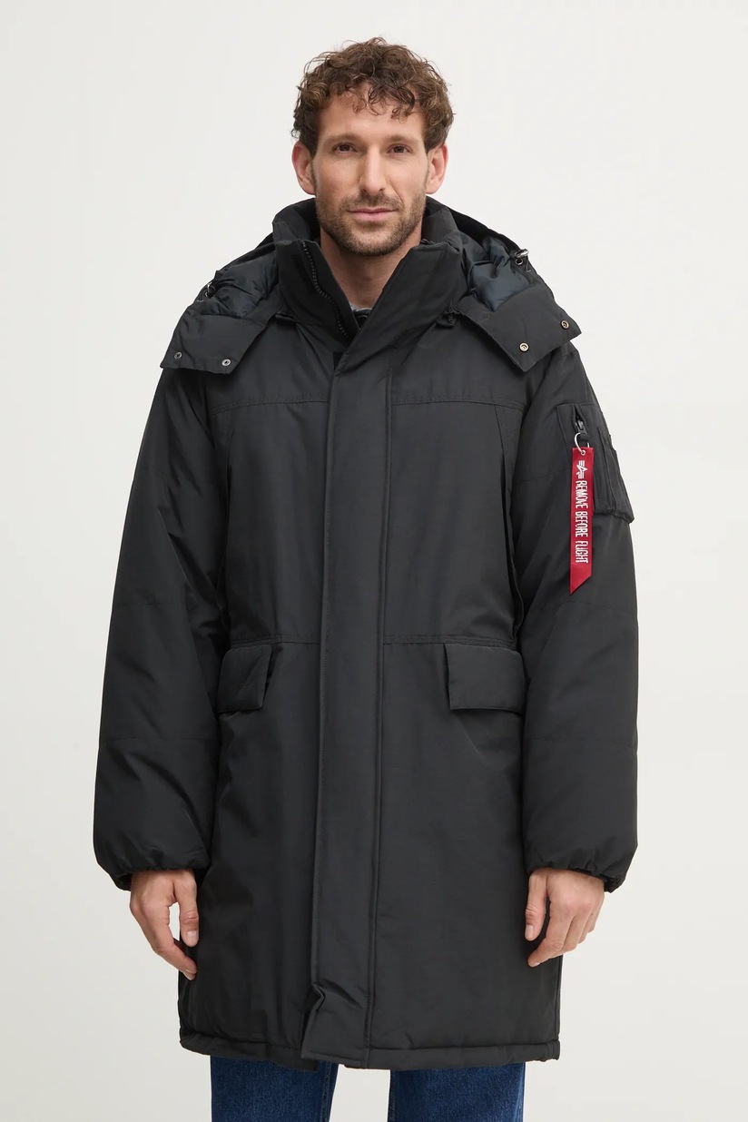 Alpha Industries parka N3B Airborne men's black color 188141.03 at