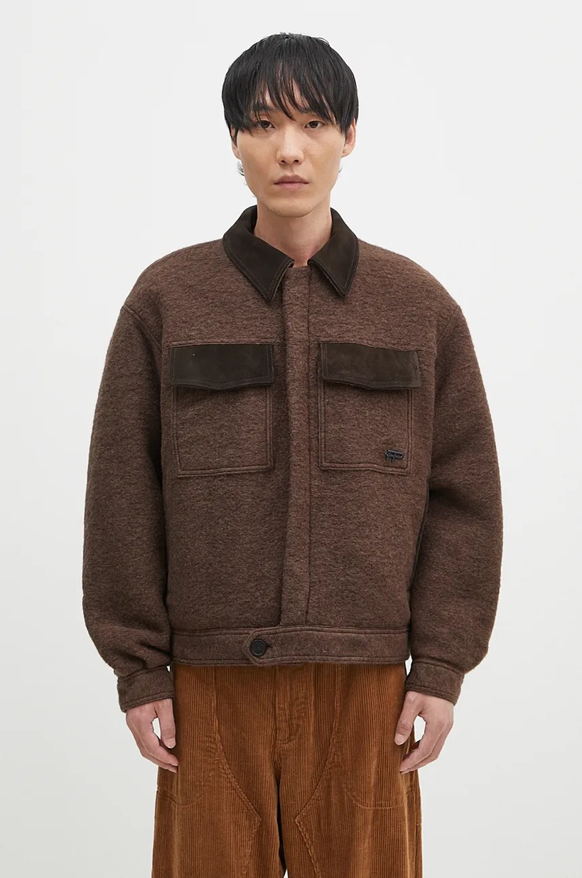 adidas Originals jacket Club Jacket men's brown color JN5958 at PRM US
