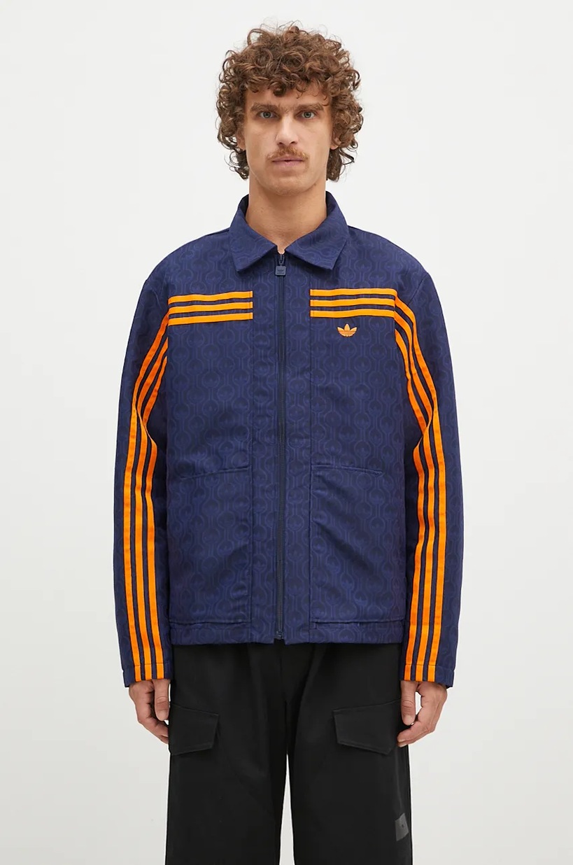 adidas Originals jacket Club Jacket men's navy blue color JN5959 adidas Originals jacket Club Jacket men's navy blue color JN5959