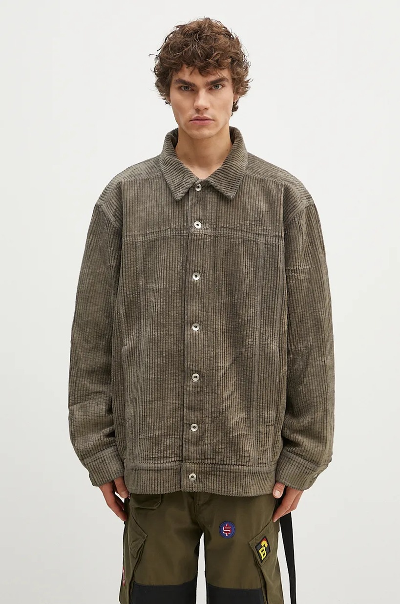 KSUBI bomber jacket Royalty Bomber men's gray color MFA24JK012 at