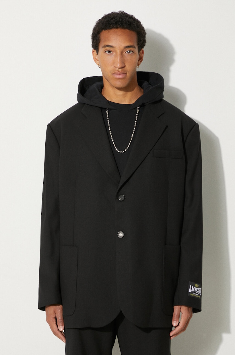 MM6 Maison Margiela wool blend blazer black color SH0BN0009.S47848