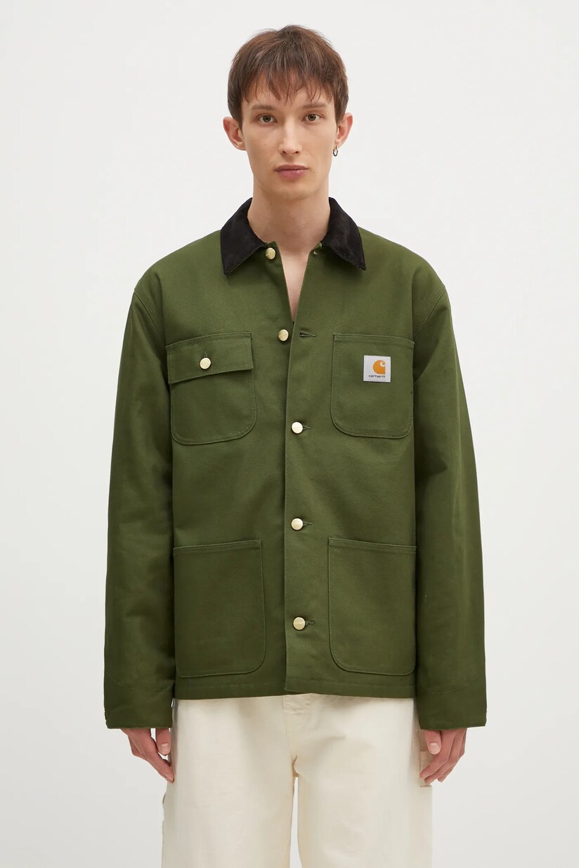 Carhartt WIP cotton shirt jacket Reno Shirt Jac green color I031447.1YFGD at PRM US