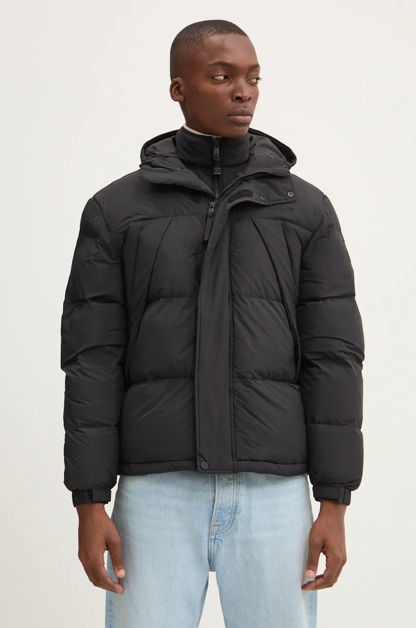 ダーマ他３点　B!  Timberland kurtka męska kolor czarny zimowa oversize TB0A62DQ0011