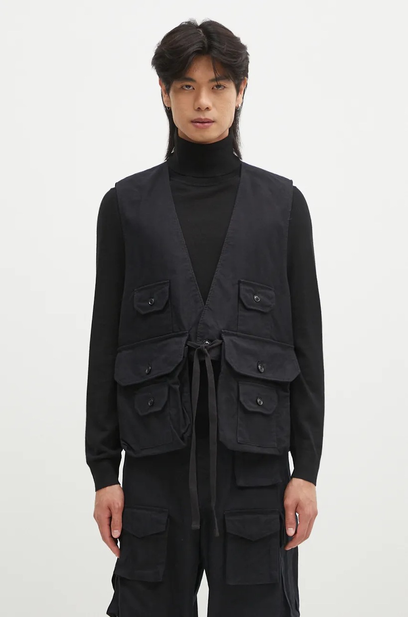 Engineered Garments vest Cover Vest men's black color 24F1C003 Engineered Garments vest Cover Vest men's black color 24F1C003