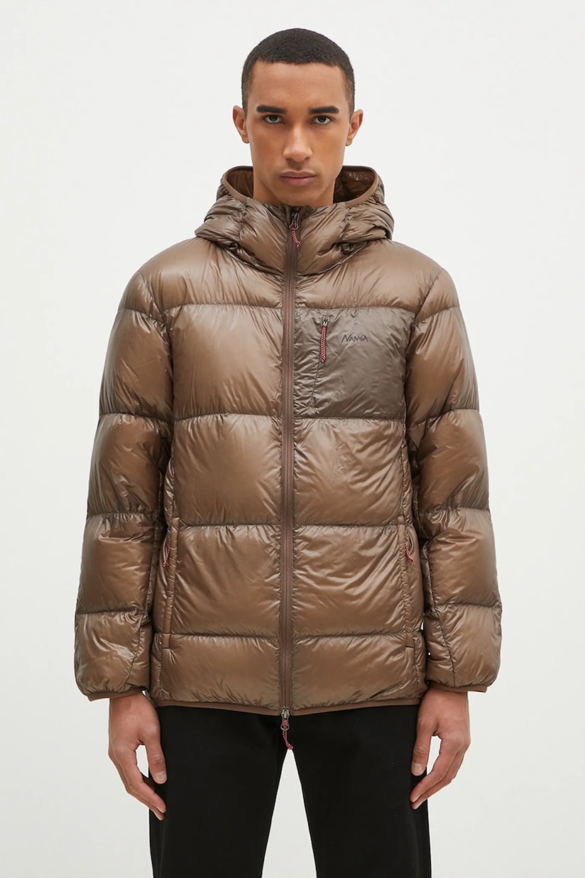 Nanga down jacket Mountain Lodge Down Hoodie Jacket men's green Nanga down jacket Mountain Lodge Down Hoodie Jacket men's green