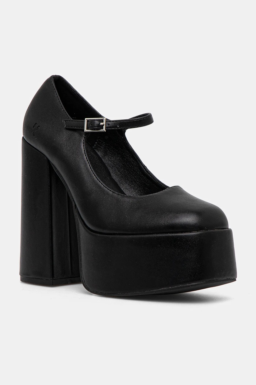 Koi Footwear czółenka SAI BLACK MARY JANES ' PATENT EDITION