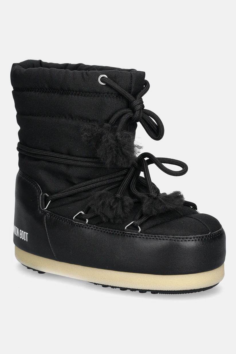 Moon Boot Stivali Da Neve Donna ICONIC LOW NYLON 80D1409340 - Colore Grigio HA06, Taglie 39 E 41 - Fatti In Albania
