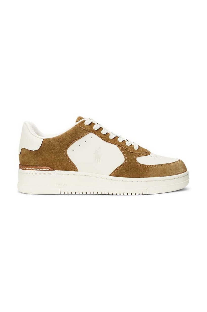 Polo Ralph Lauren sneakers Masters CRT-SK-LTL brown color