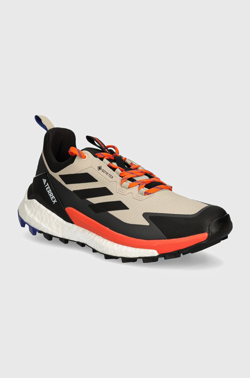 adidas TERREX shoes Free Hiker 2 Low Gore-Tex men's beige color