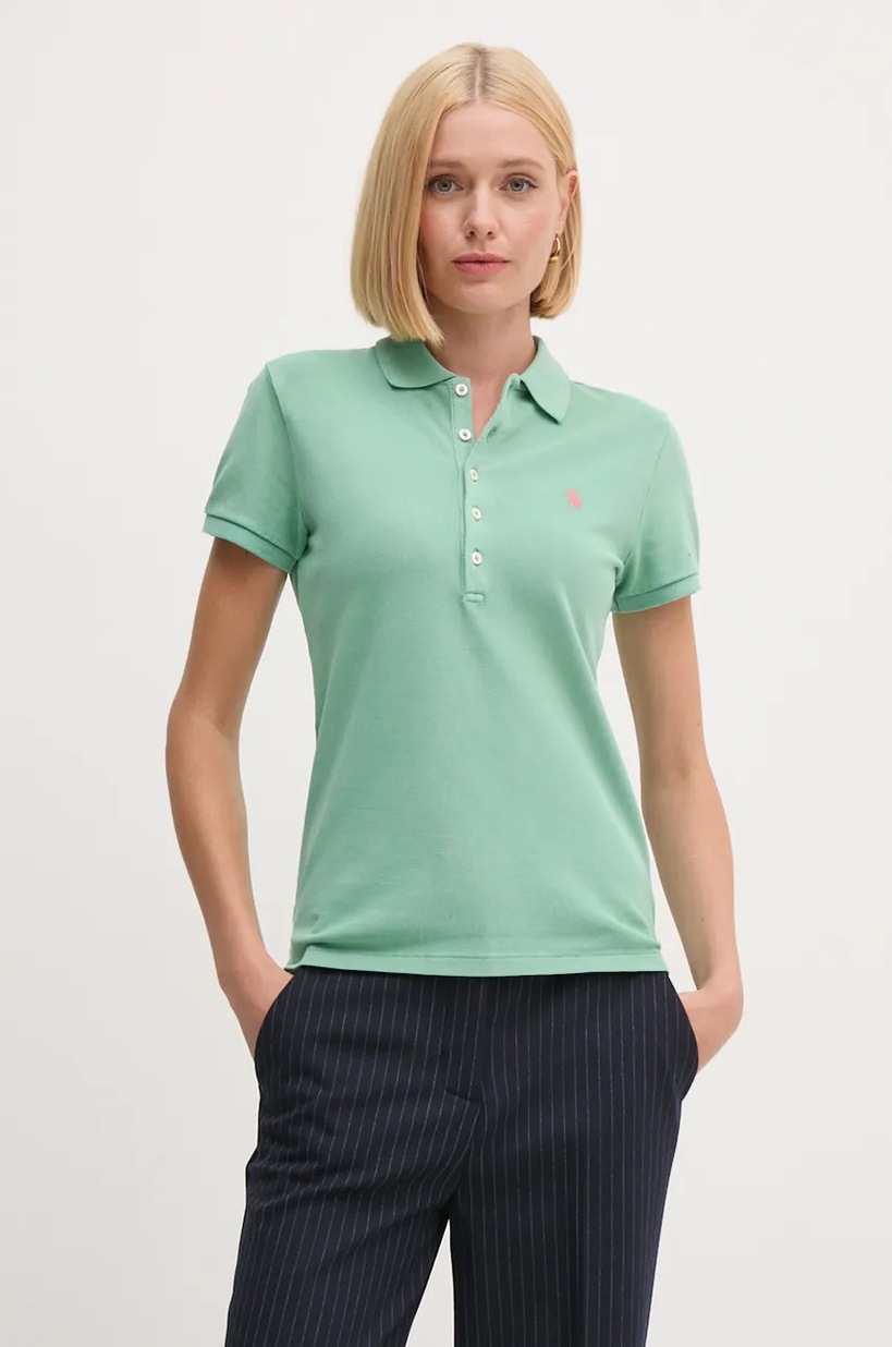 Polo Ralph Lauren cotton polo shirt green color 211939271 at PRM US