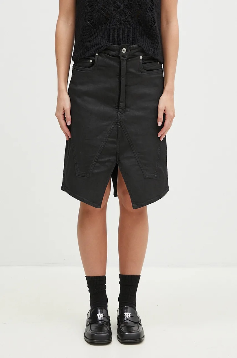 MM6 Maison Margiela skirt black color S62MI0025.M35227 at PRM US
