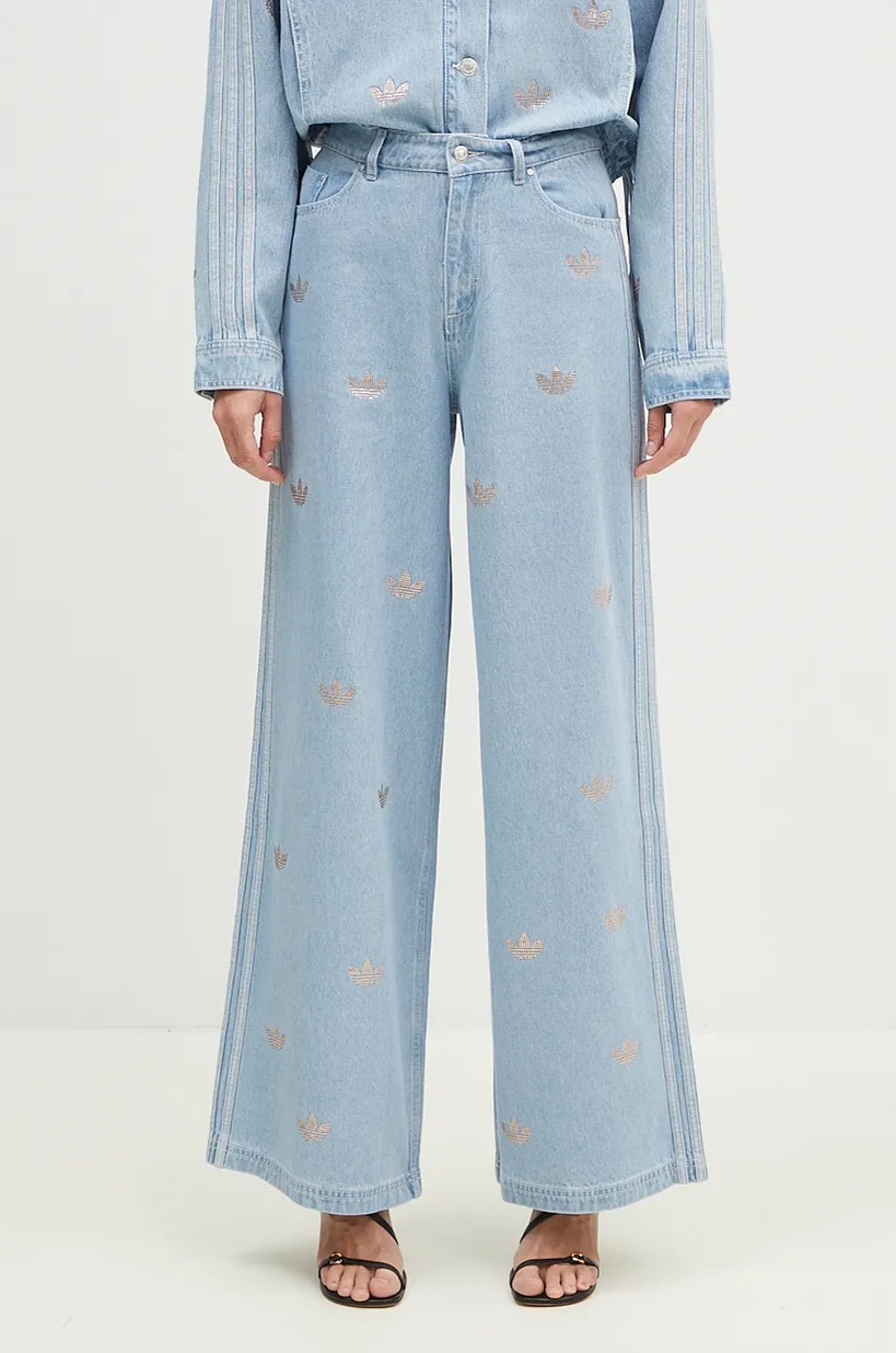 adidas Originals jeans Femme Galore Denim Rhinestone Pants women's