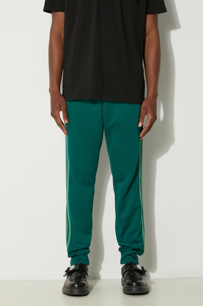 adidas Originals cotton trousers Adicolor men s green color at PRM US