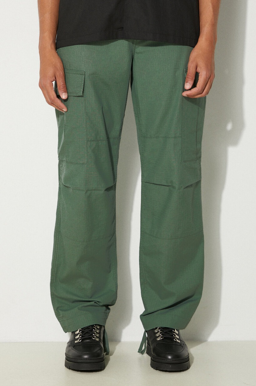 Carhartt WIP trousers Master Pant men's green color I034233.4102