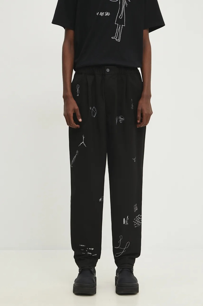 Vans trousers Premium Standards Pleat Front Pant LX men's black