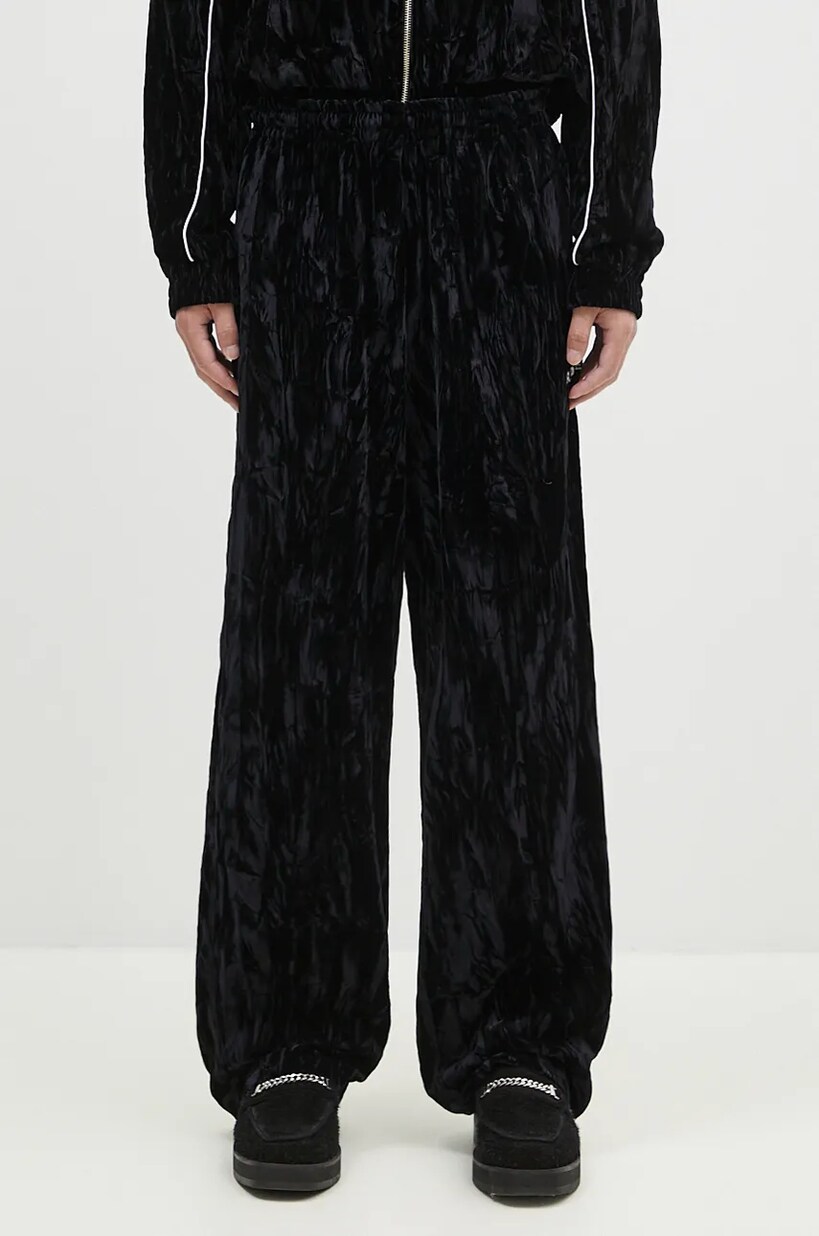 Adidas velvet joggers black hotsell