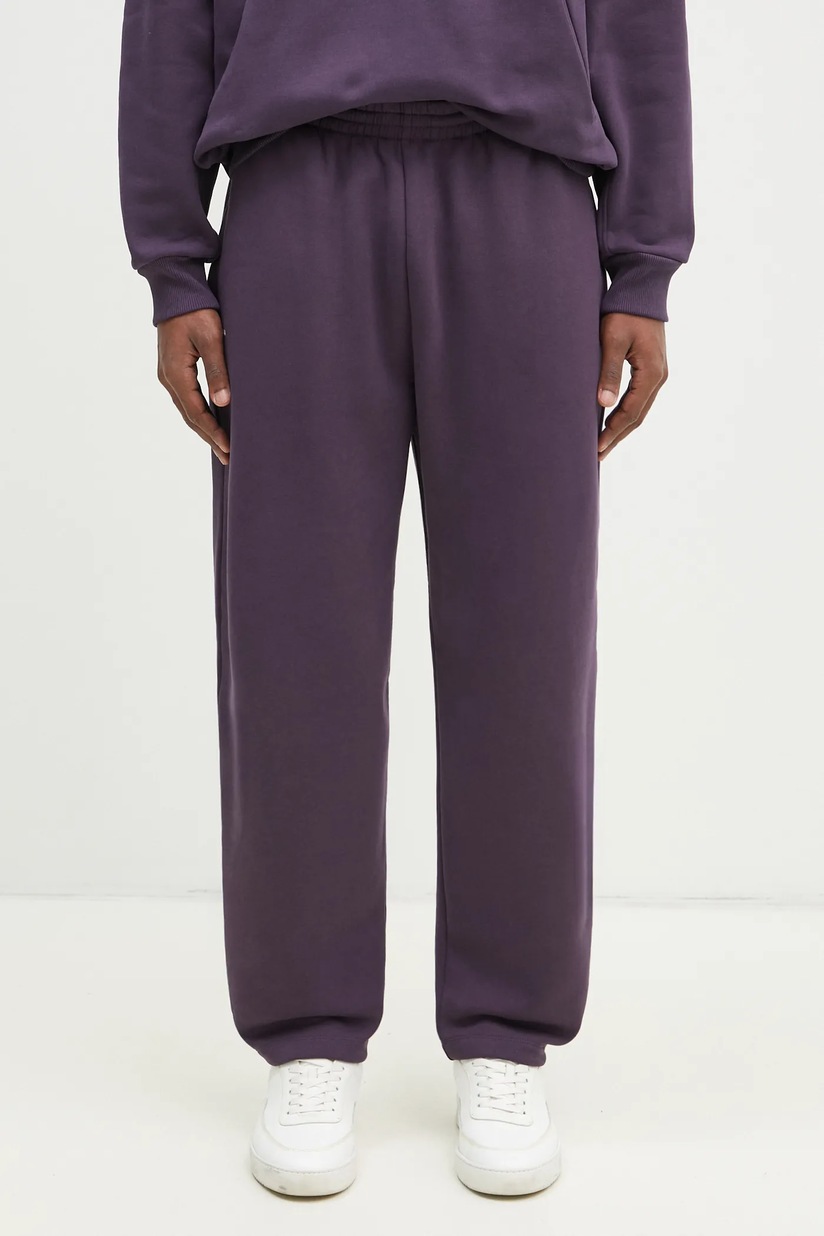 ballaholicnylon pants サイズS ネイビーにパープルライン Sporty & Rich cotton joggers Yankees Serif navy blue color with an