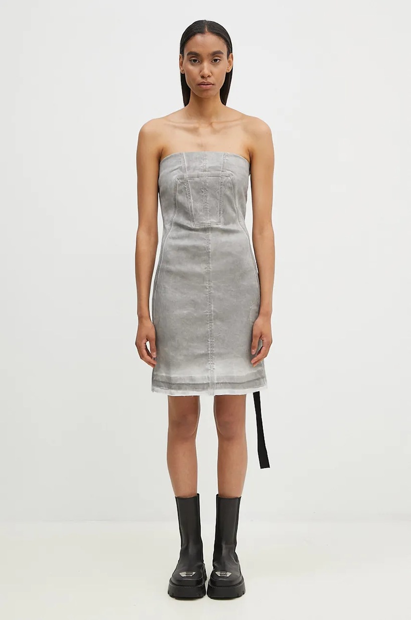 Rick Owens LILIES ドレープカットソー　ノースリーブ Rick Owens Lilies top women's gray color LI02D5192RV at PRM US