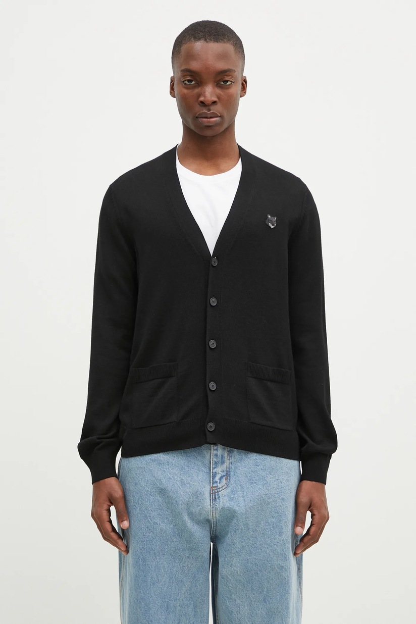 KSUBI cotton cardigan heroism cardigan black color MPS24KW005 at