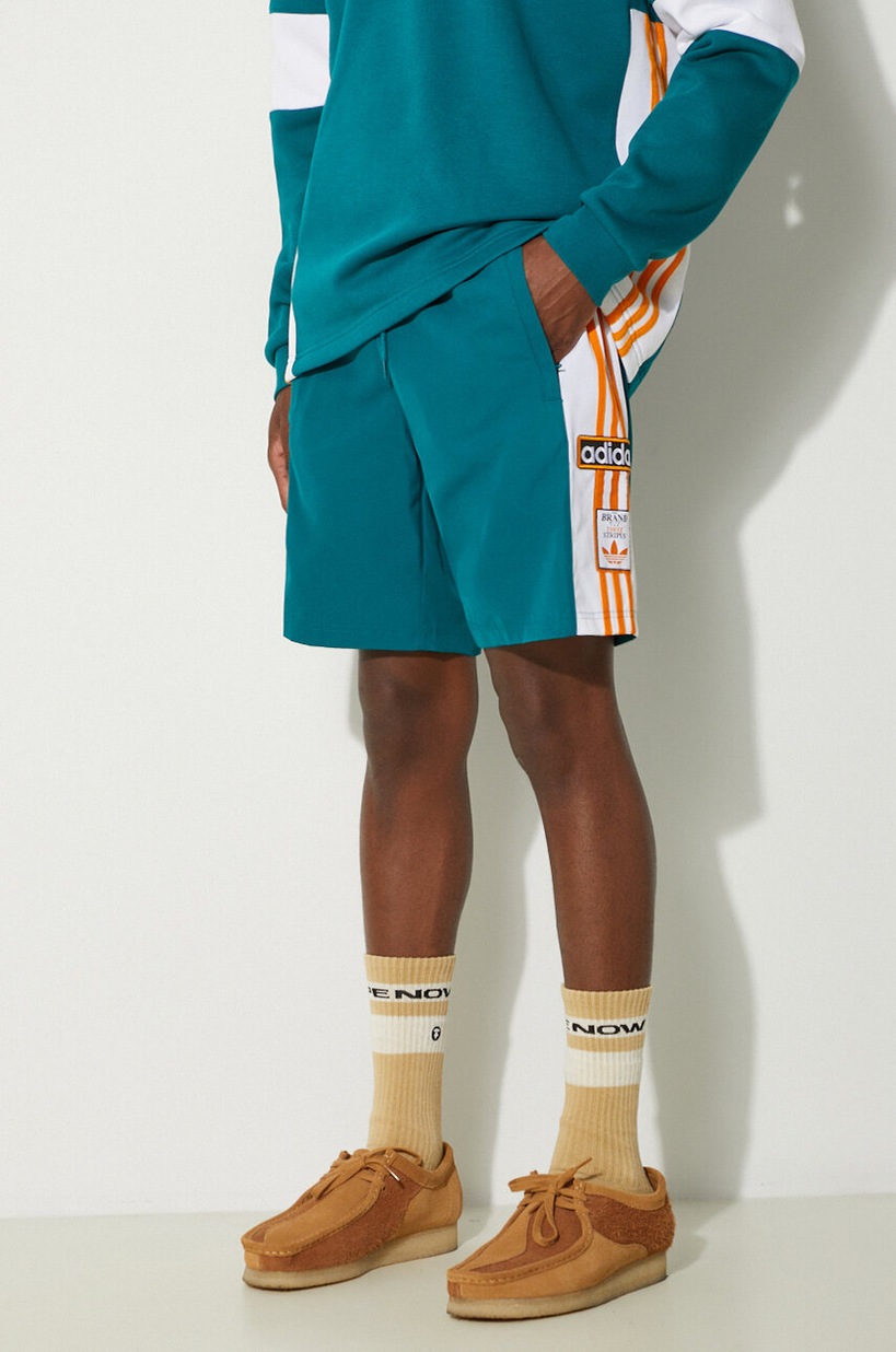 adidas Originals shorts Adibreak Shorts men's turquoise color adidas Originals shorts Adibreak Shorts men's turquoise color