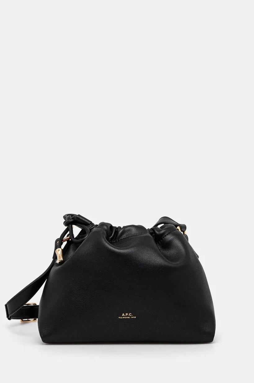 A.P.C. leather handbag Sac Ashley black color PXAWV.F61739