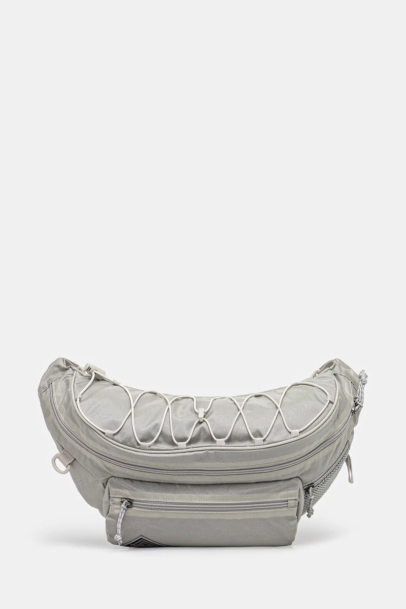 thisisneverthat waist pack Washed Nylon Lumbar Pack gray color