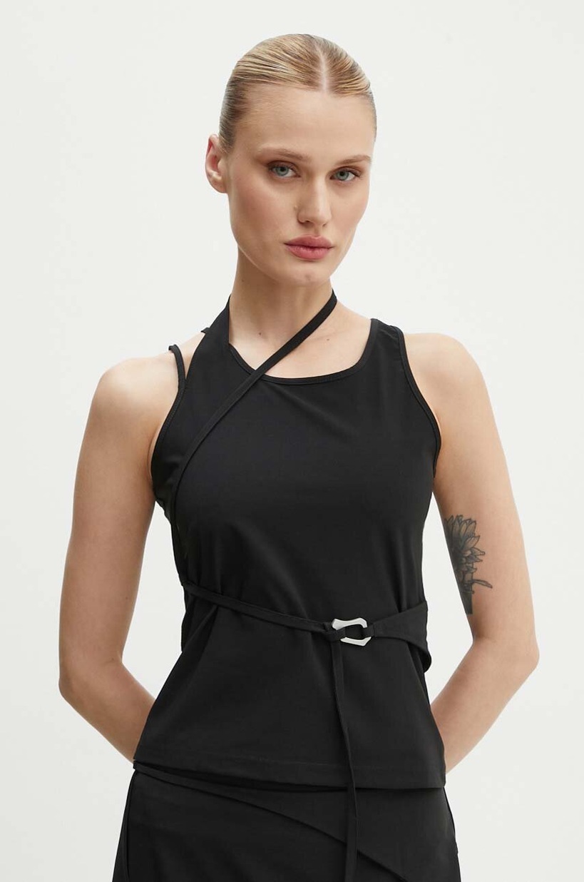 HELIOT EMIL ブラック Acacia タンクトップ HELIOT EMIL ブラック Acacia タンクトップ HELIOT EMIL ブラック