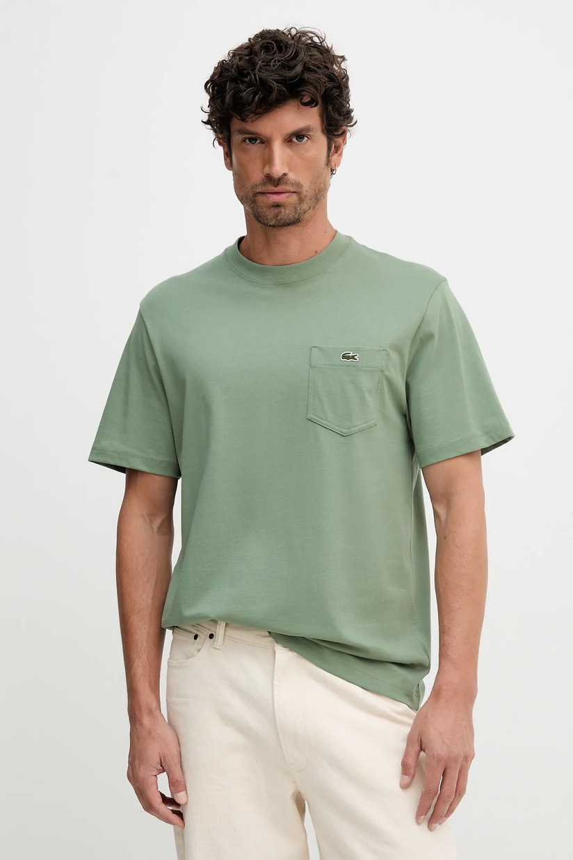 Lacoste t-shirt cotton Men's green TH2827 at PRM US