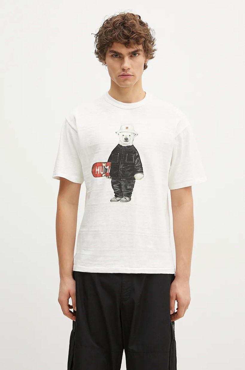 Human Made ホワイト Tシャツ Human Made reversible cotton t-shirt Knitted white color