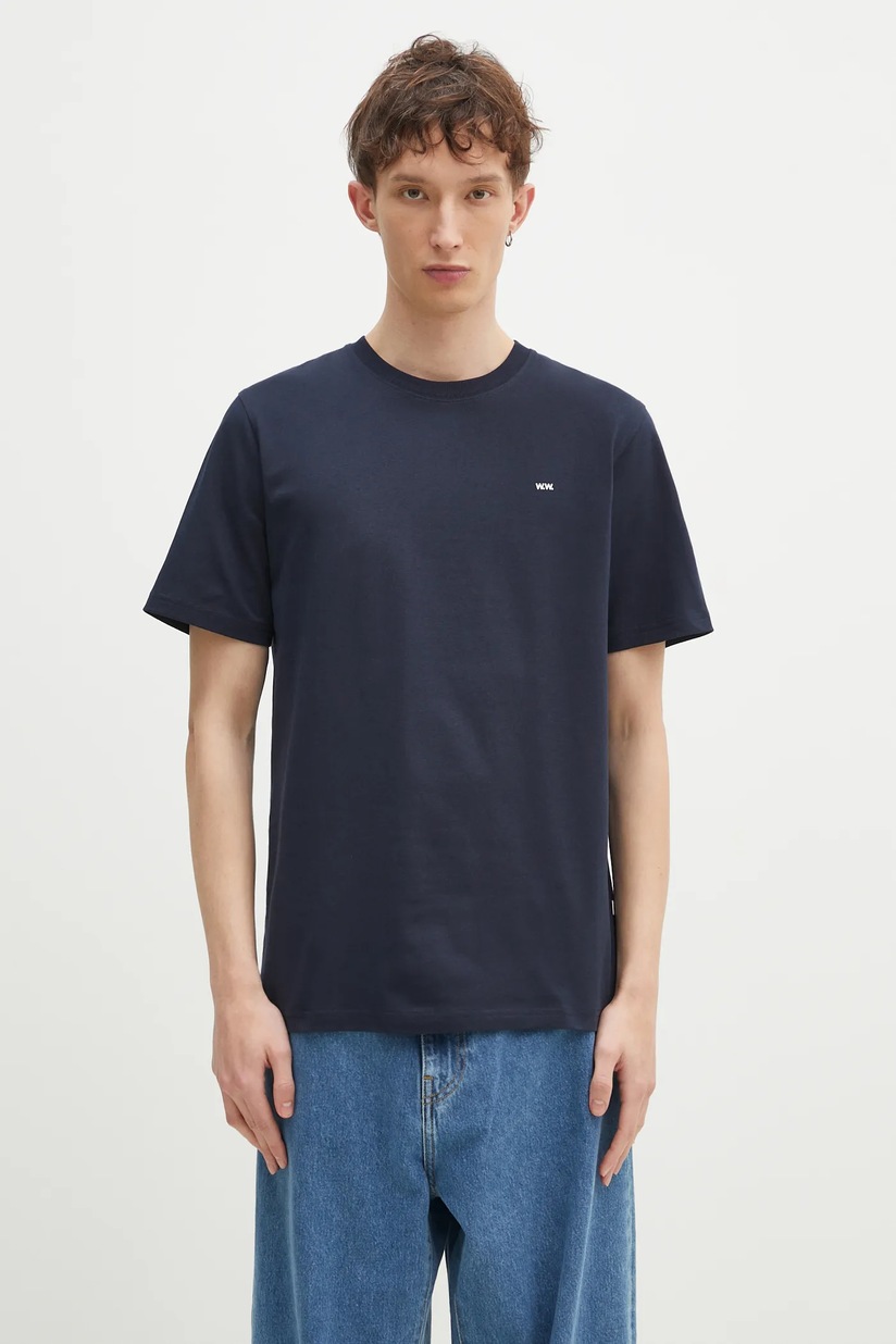 Ader Error t-shirt Twinkle Heart Logo men's navy blue color