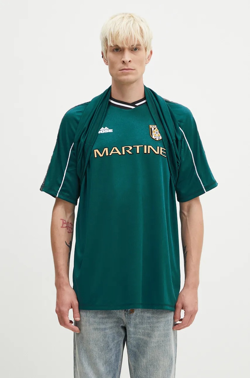 Martine Rose t-shirt Celebration Football Top green color