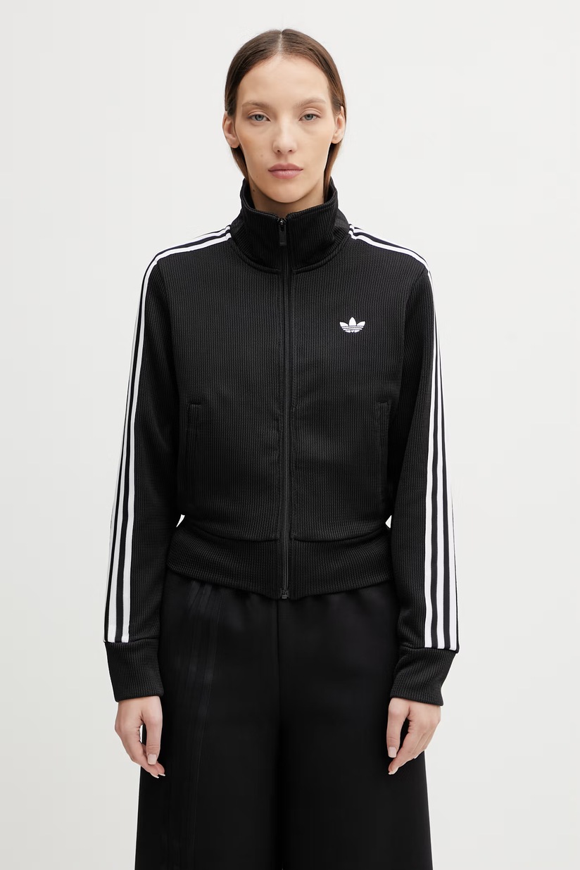 adidas Originals sweatshirt OVERSIZED TT women's black color with