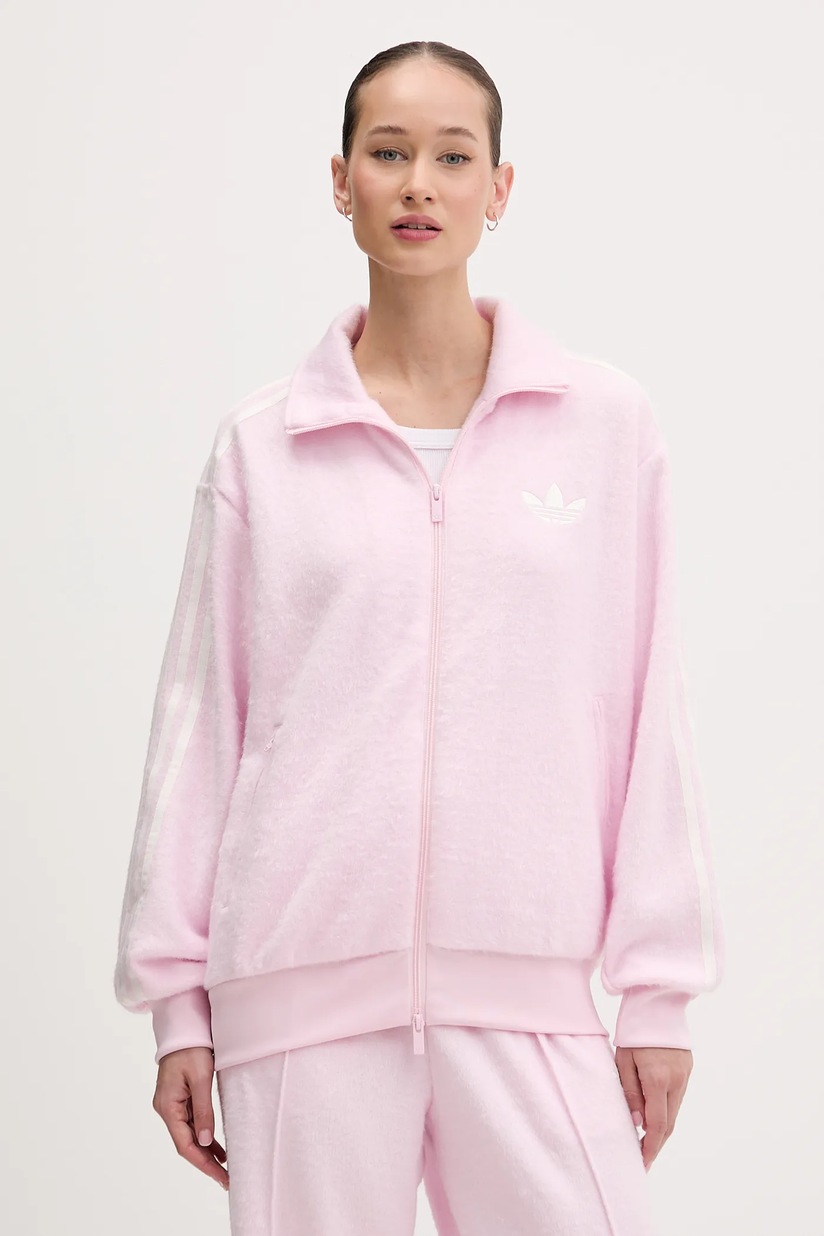 Кофта adidas Originals Mohair цвет розовый с аппликацией KS7778