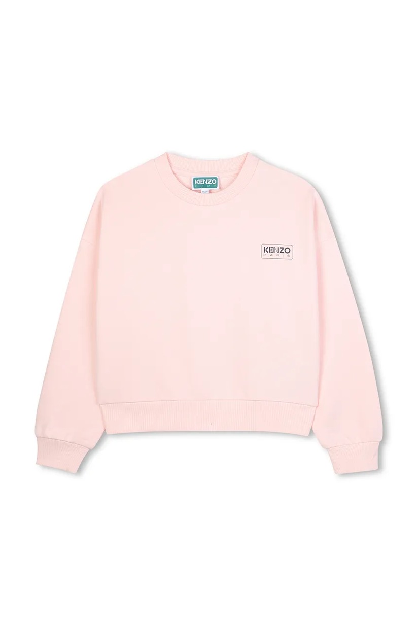Kenzo Kids bluza copii culoarea roz, cu imprimeu, K60692 | ANSWEAR.ro