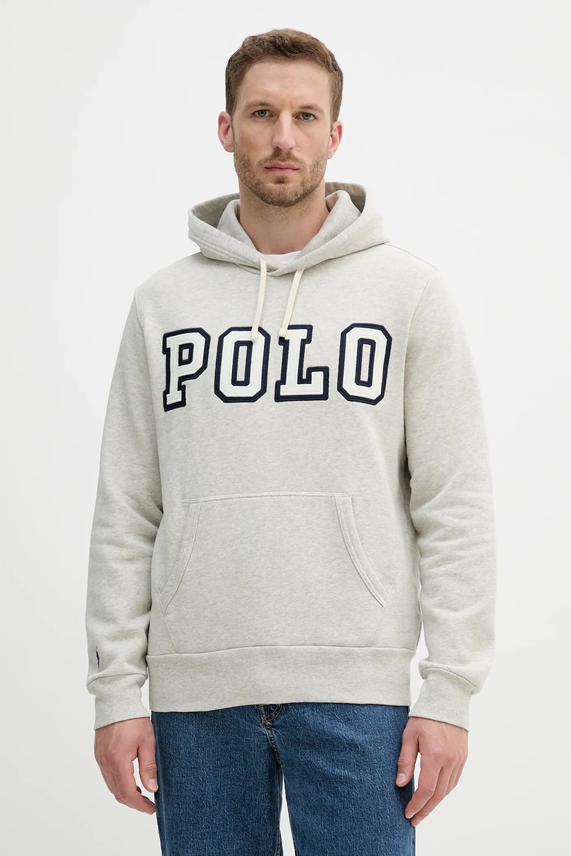 Polo Ralph Lauren sweatshirt Pohoodm2 Long Sleeve gray color