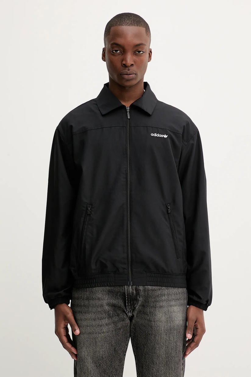 adidas Originals geacă Coach Jacket culoarea negru, de tranzitie
