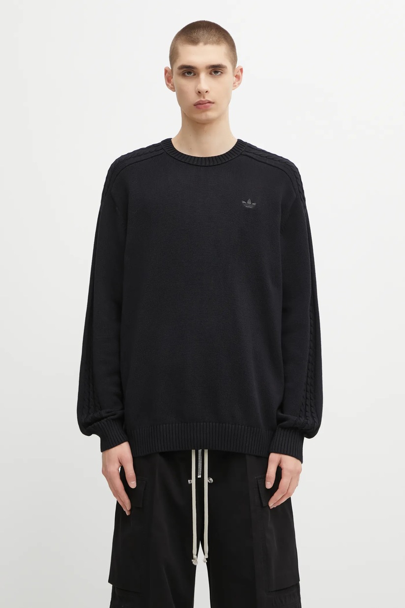 adidas Originals jumper RLN LNKS SMLS men's black color IT0142 at