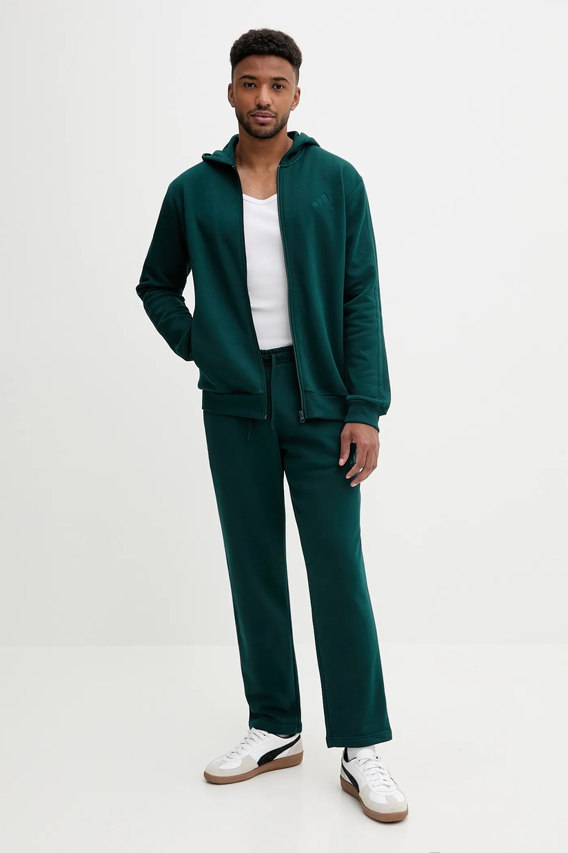 緑子 Спортивный костюм adidas 3-Stripes цвет зелёный JX5546 | ANSWEAR.ua