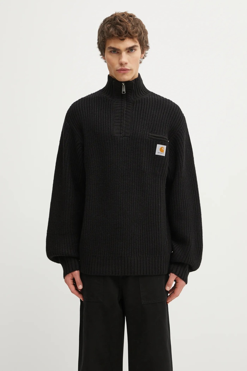 Carhartt WIP wool blend jumper Commuting Sweater black color
