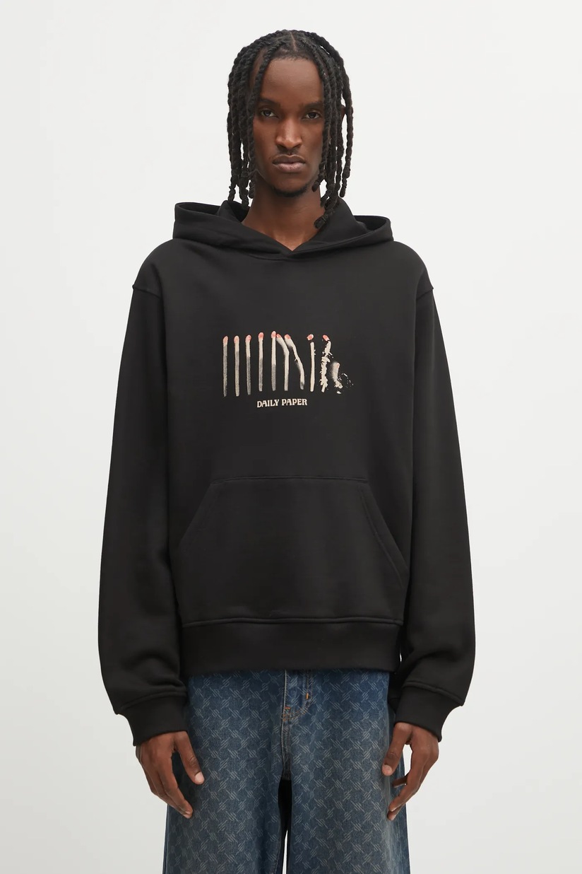 thisisneverthat cotton sweatshirt T-Logo Hoodie men's black color thisisneverthat cotton sweatshirt T-Logo Hoodie men's black color