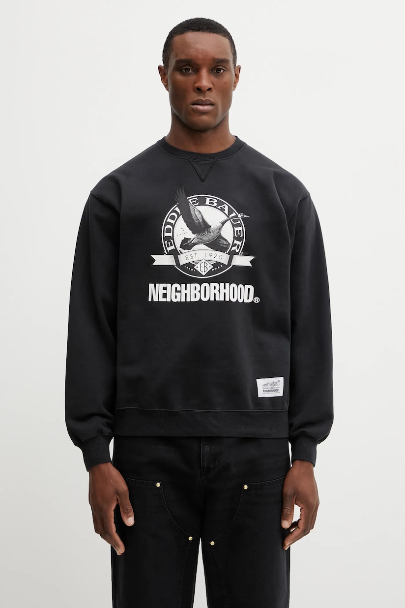 Taikan cotton sweatshirt Friends Hoodie men's black color at PRM US