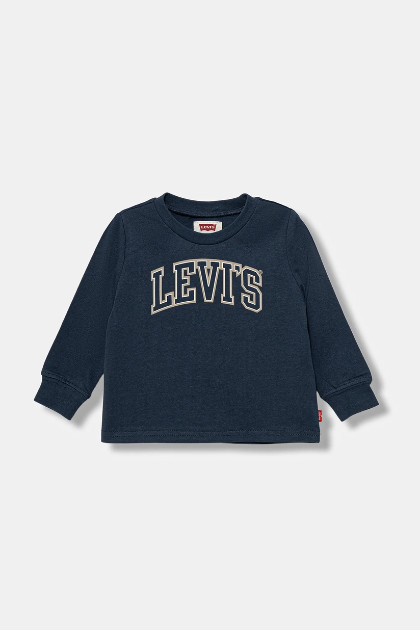 Детский лонгслив Tommy Hilfiger цвет синий с принтом | ANSWEAR.ua
