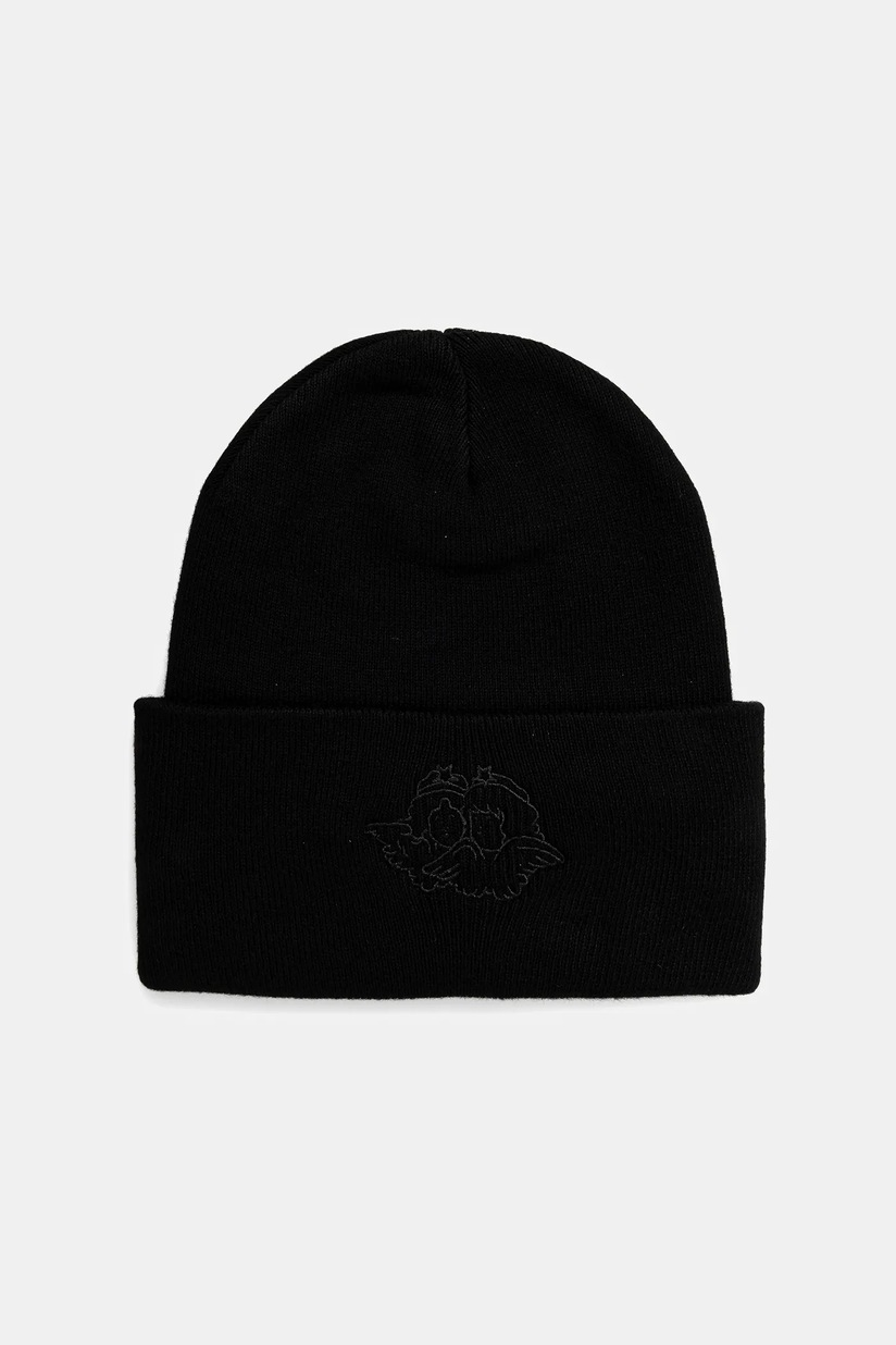 Fiorucci Black Beanie with White Embroidered Logo 24346473_54698442_600.jpg main image 4